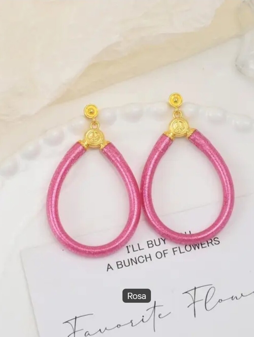 Budha All Weather Womens Earring. Color Pink. Excellent Quality (Not Budhagirls)